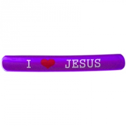 Opaska odblaskowa na rękę I (love) Jezus