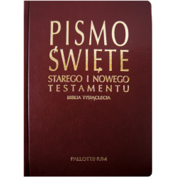 Pismo Święte Starego i Nowego Testamentu paginatory, złocone brzegi, ekoskóra