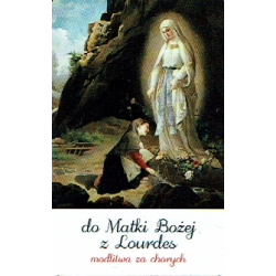 Obrazek plastikowy Matka Boża z Lourdes z modlitwą