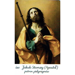 Obrazek plastikowy święty Jakub Starszy Apostoł z modlitwą