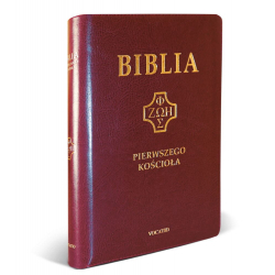 Biblia pierwszego Kościoła okładka PU burgundowa z paginatorami