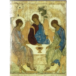 Ikona Trójca Święta pocz. XV w. Andriej Rublow 19x25 cm