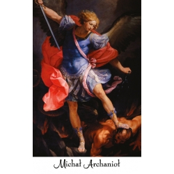 Obrazek plastikowy z modlitwą Święty Michał Archanioł