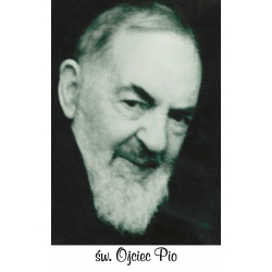 Obrazek plastikowy z modlitwą Święty Ojciec Pio