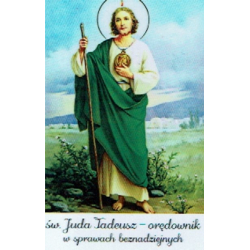 Obrazek plastikowy z modlitwą Święty Juda Tadeusz