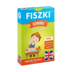 Angielski dla dzieci fiszki + domino Dom i szkoła