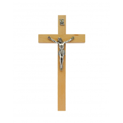 Krzyż drewniany 16 cm jasny prosty 06.05.01