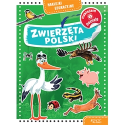 Naklejki edukacyjne. Zwierzęta Polski