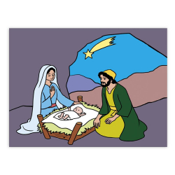 Puzzle dwustronne - Jezus i Maryja - edukacja niepełnosprawnych i małych dzieci