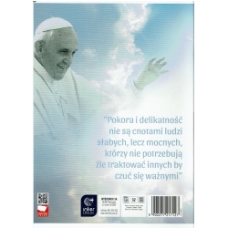 Zeszyt do religii A5/ 64K KRATKA Twarda okładka Franciszek kolor niebieski, tył